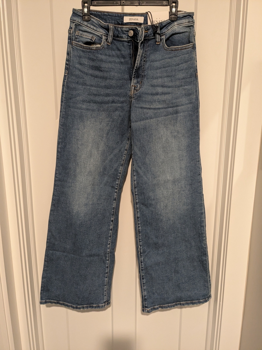 Zenana Outfitters Women's Wide Leg Blue Jeans